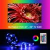 4x50CM USB 5V RGB LED Strip Background Light Remote kit for TV Computer Lamp