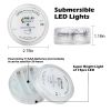 4x Waterproof Underwater Led Lights w/Remote for Swimming Pool Fountain Hot tube