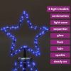 Christmas Tree with Metal Post 1400 LEDs Blue 16.4'