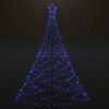 Christmas Tree with Metal Post 1400 LEDs Blue 16.4'