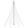 Christmas Tree with Metal Post 1400 LEDs Blue 16.4'