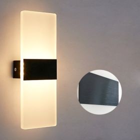 LED bedside lamp (Color: Black)
