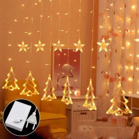 Christmas Curtain Shop Window Lights (Style: Christmas tree)