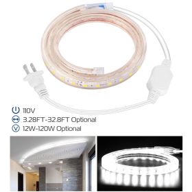 3.28ft/1m LED Strip Light 110V IP65 Waterproof 2500LM Dimmable Rope Light SMD 5050 6000K Cold White Warm (Light Color: Cold)