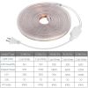 32.8ft/10m LED Strip Light 110V IP65 Waterproof 2500LM Dimmable Rope Light SMD 5050 6000K Cold White Warm